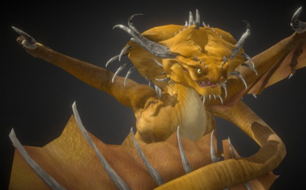 Lightning Elemental Dragon 3D Model by Centauro5legs