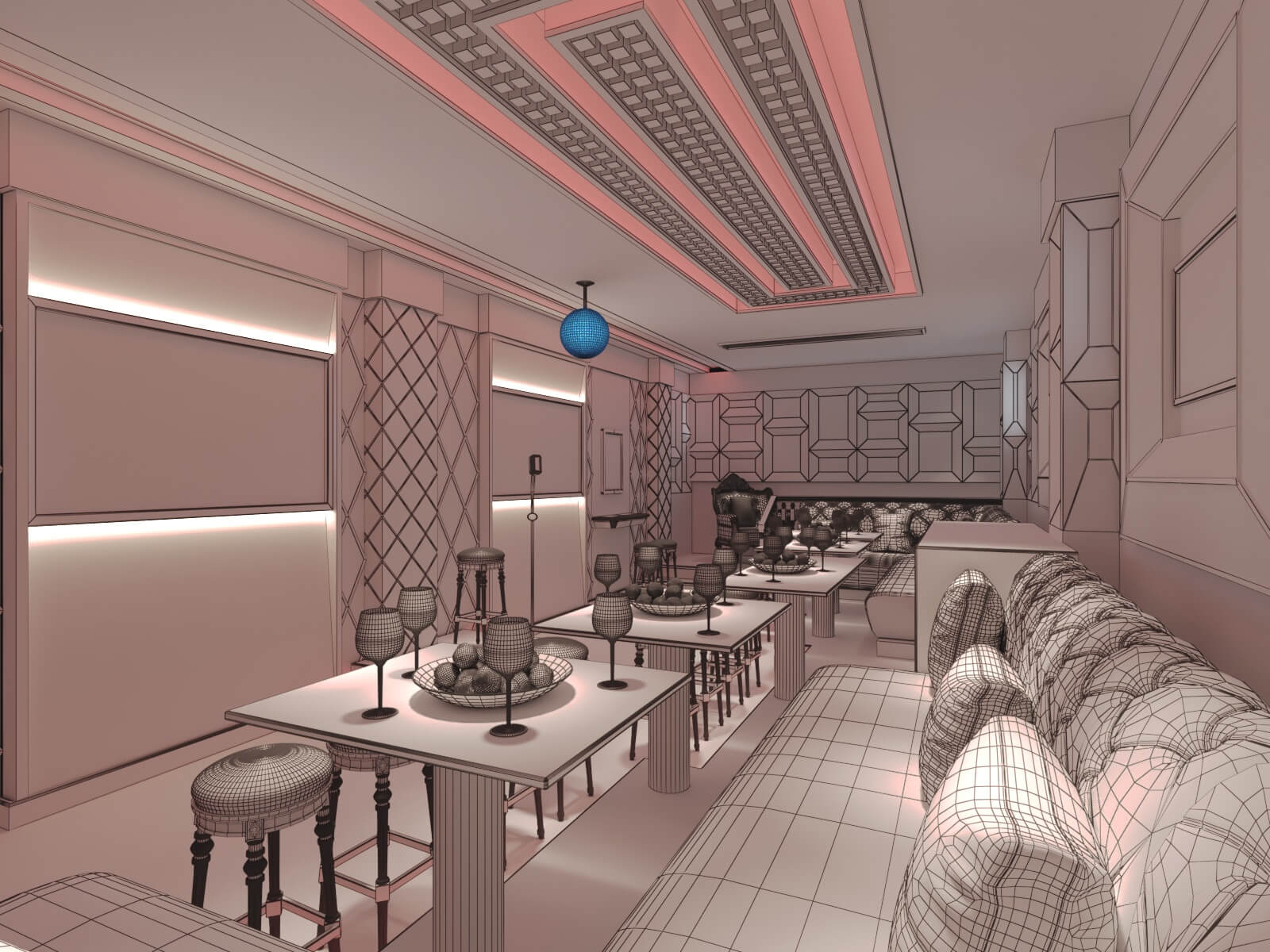 Bar Model 04 - AI Renders by CG Architecture