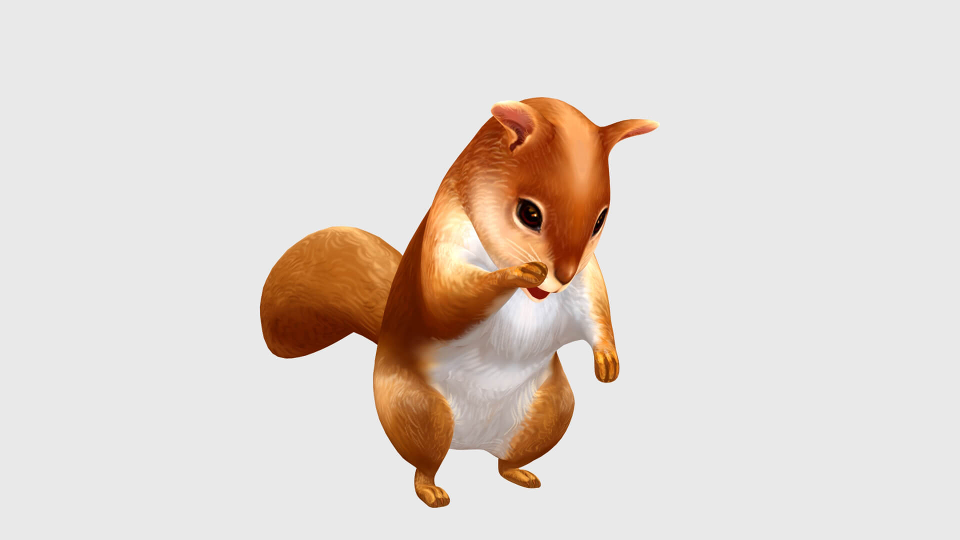 Animated Squirrel Chipmunk Chippy - 3D Model by cg-bob