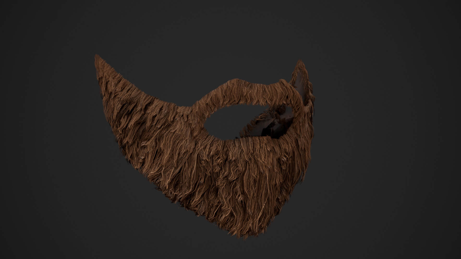 Facial Hair Cards Style 2 Full Beard 2 3D Model by CG StudioX