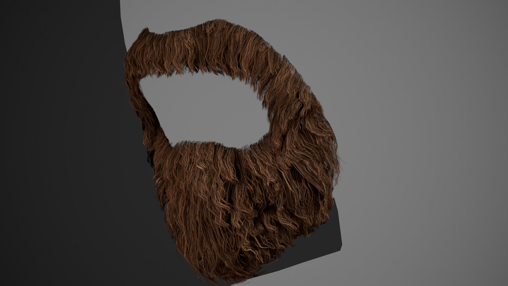 Facial Hair Cards Style 4 Circle Beard 3D Model by CG StudioX