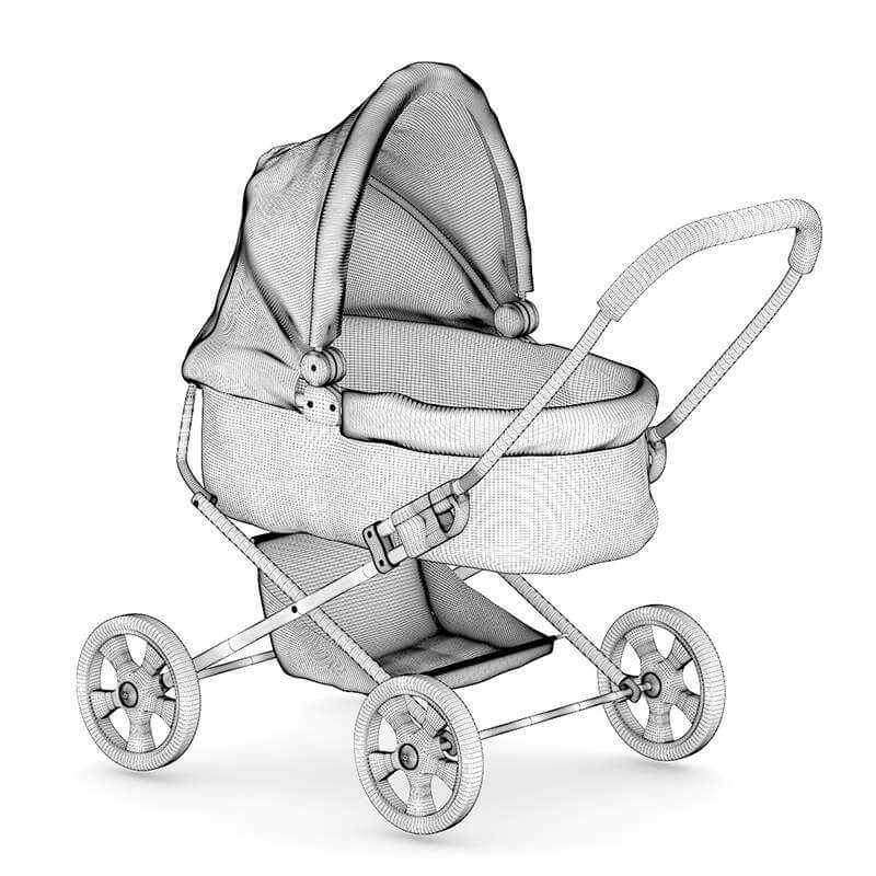 Baby Stroller 3D Model