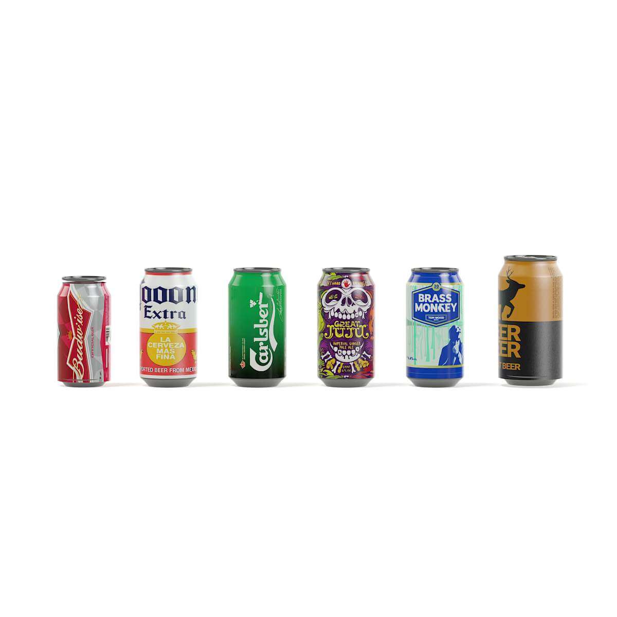 Beer Cans 3D Model