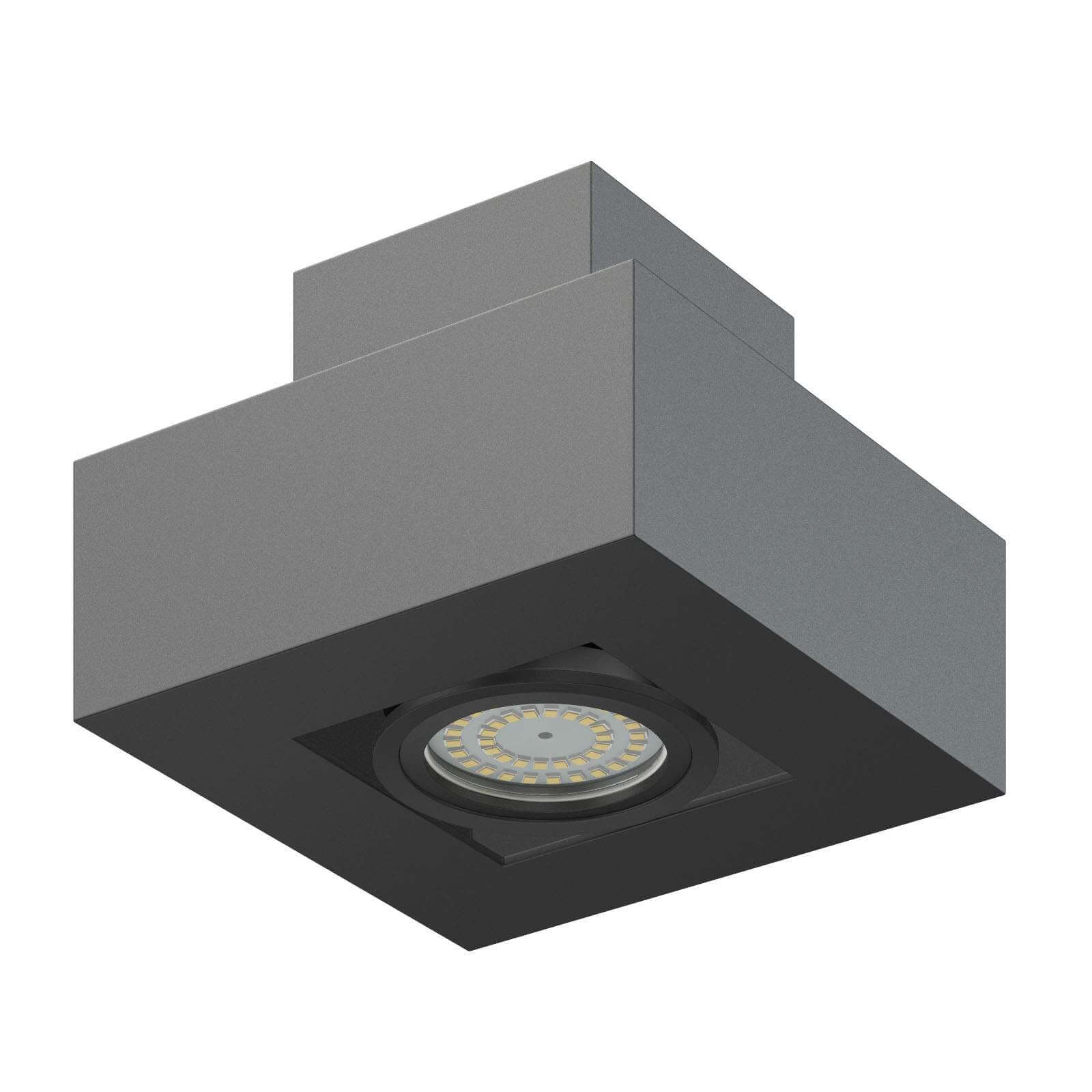 Black Rectangular Halogen Light - 3D Model by cgaxis
