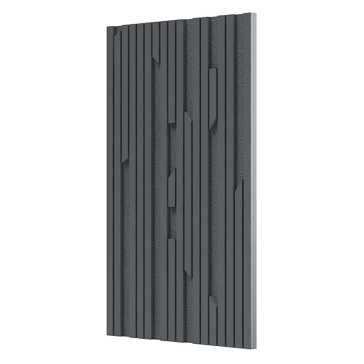 Black Wood Wall Panel 3D Model by cgaxis