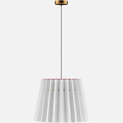 Ceiling Lamp with Red and White Shade - 3D Model by cgaxis
