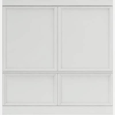 Classic White Wall Panel - 3D Model by cgaxis
