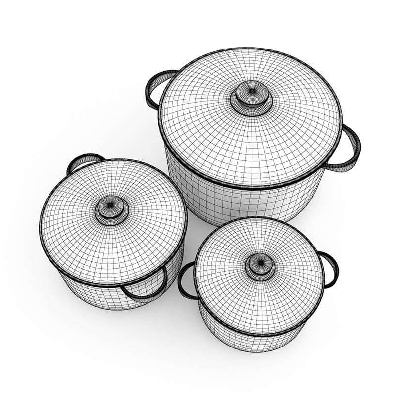 Cooking Set - 3D Model by cgaxis