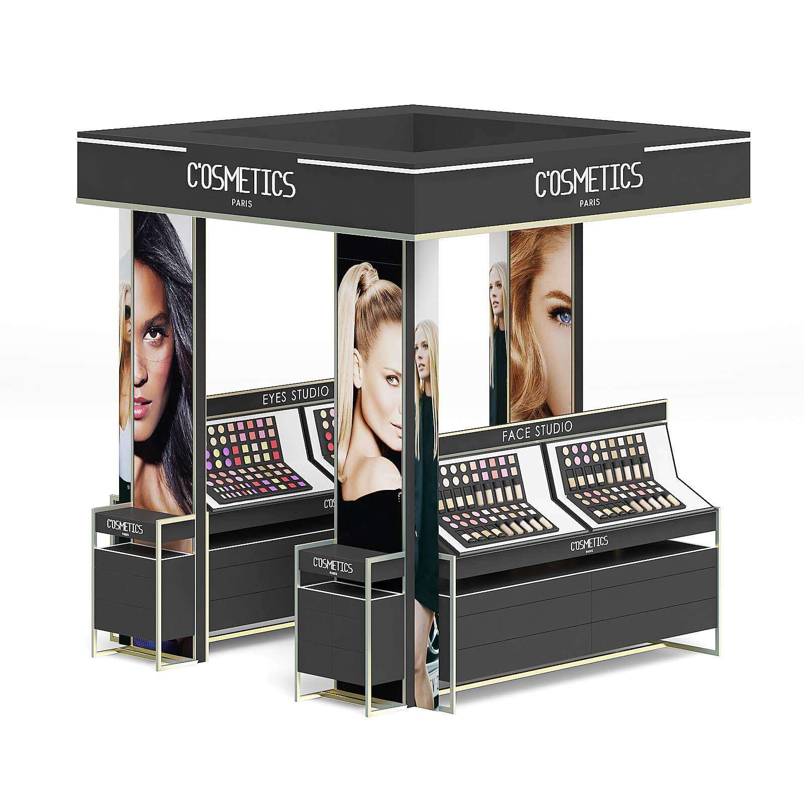 Cosmetics Stand 3D Model by cgaxis