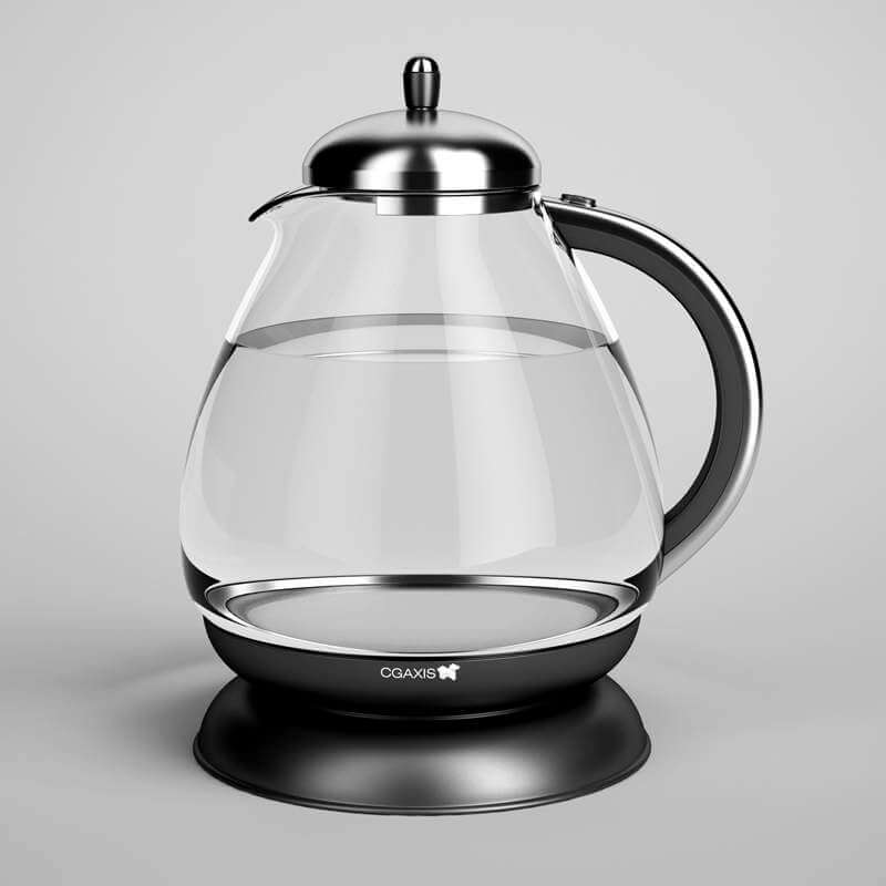 Electric Kettle 03 3D Model by cgaxis
