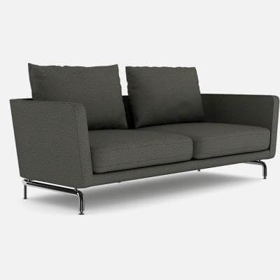 Grey Sofa with Pillows - 3D Model by cgaxis