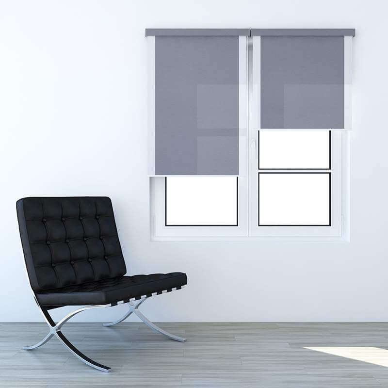 Grey Window Blinds 3D Model by cgaxis