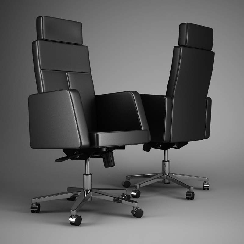 Office Chair 50 3D Model by cgaxis
