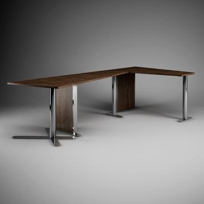 Office Desk Corner Unit 39 - 3D Model by cgaxis