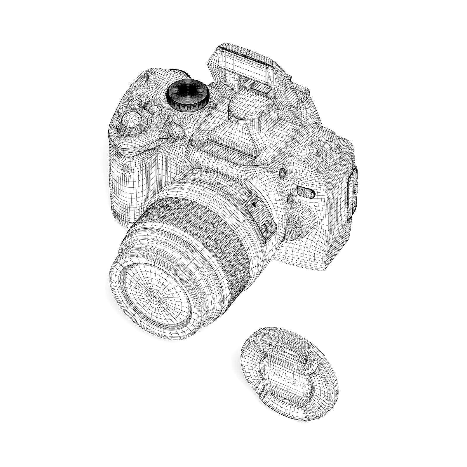 Photo Camera - 3D Model by cgaxis