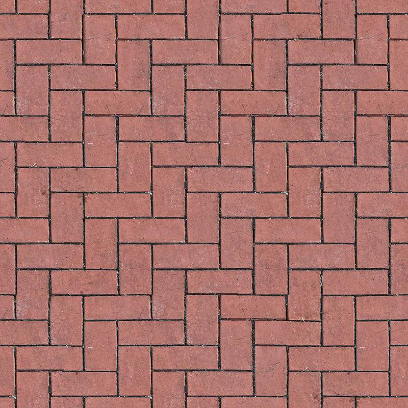 Red Brick Pavement PBR Texture by cgaxis