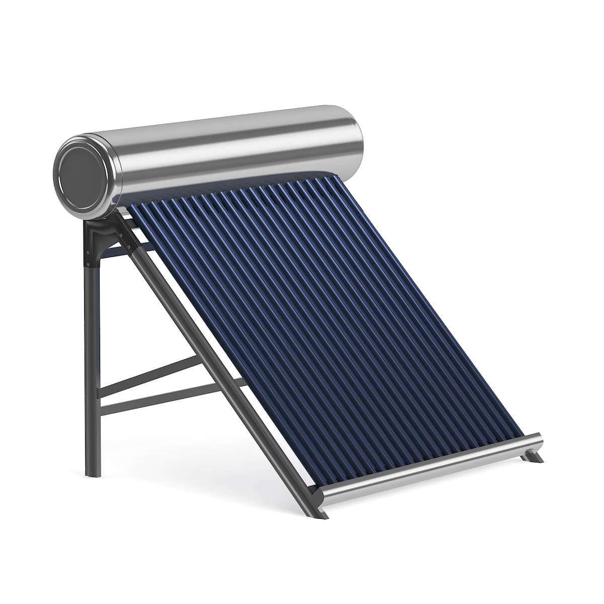 Solar Heater 3D Model by cgaxis