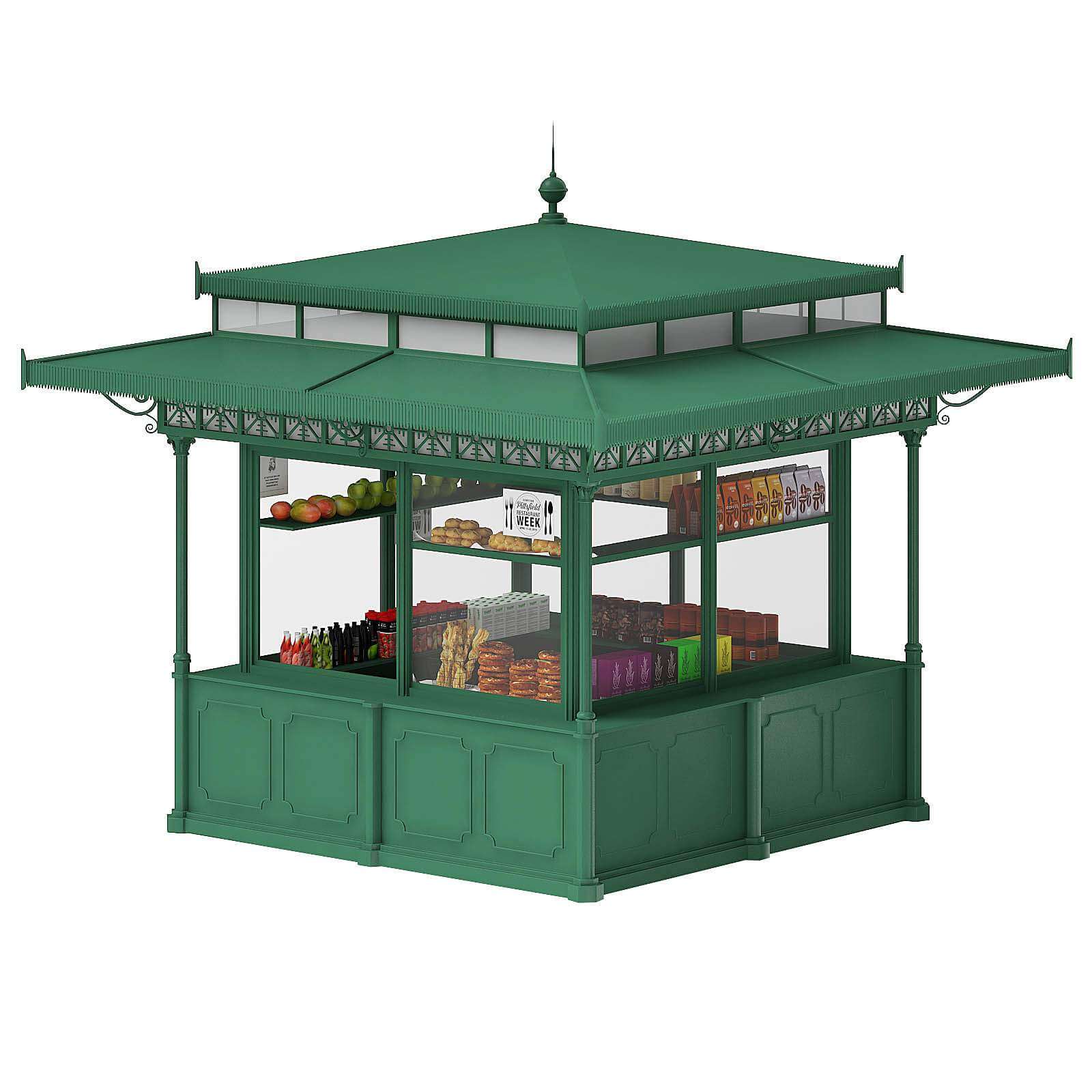 Павильон модель. 3d модель киоска для arcon. kiosk 3 d. 3d models – volume 118 – kiosks &amp; stalls. инфо киоск 3 д модель gdl.