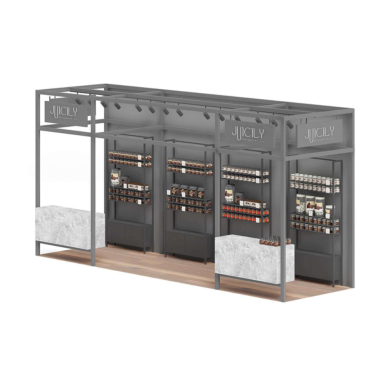 Steel Kiosk 3D Model by cgaxis