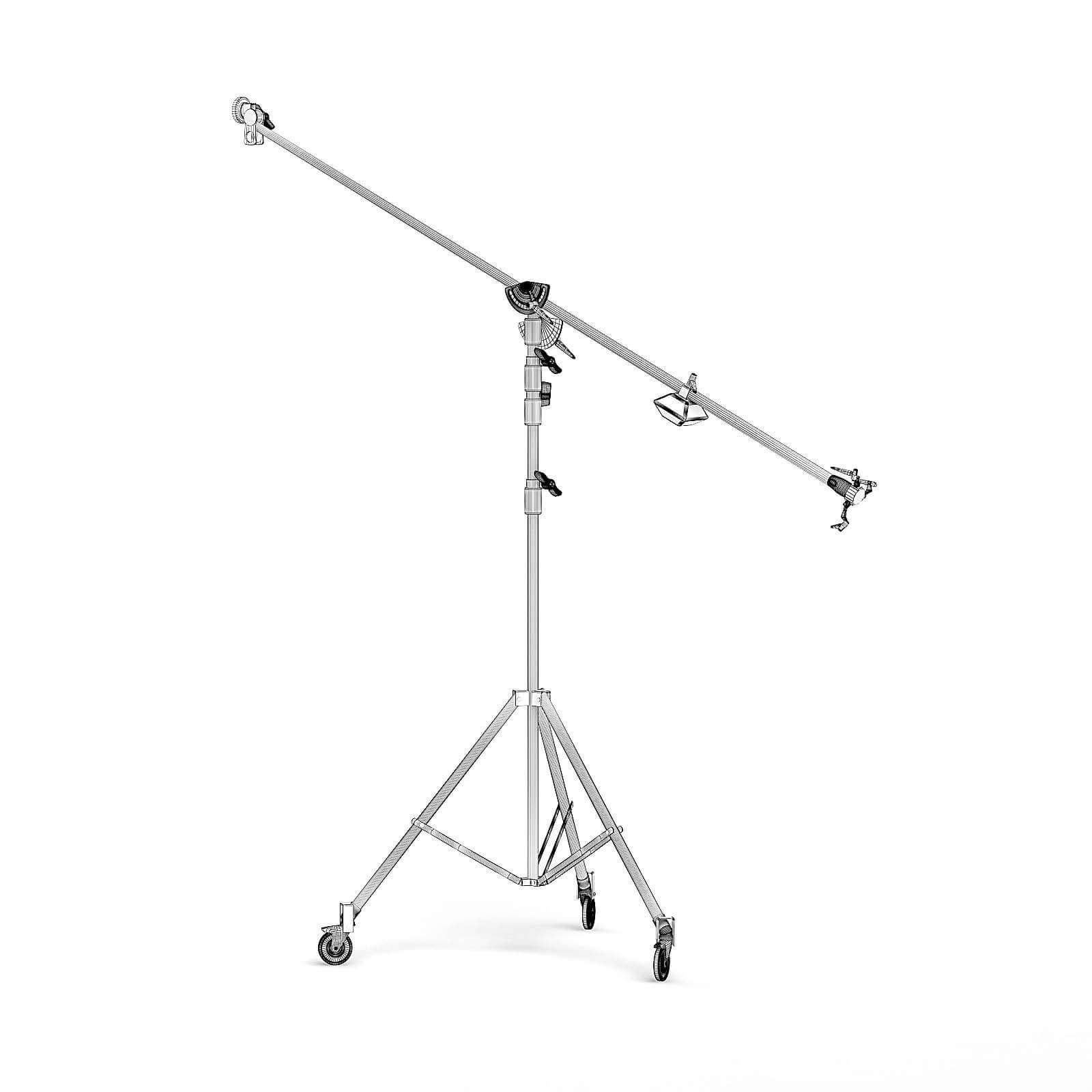 Studio Boom Arm 3D Model by cgaxis