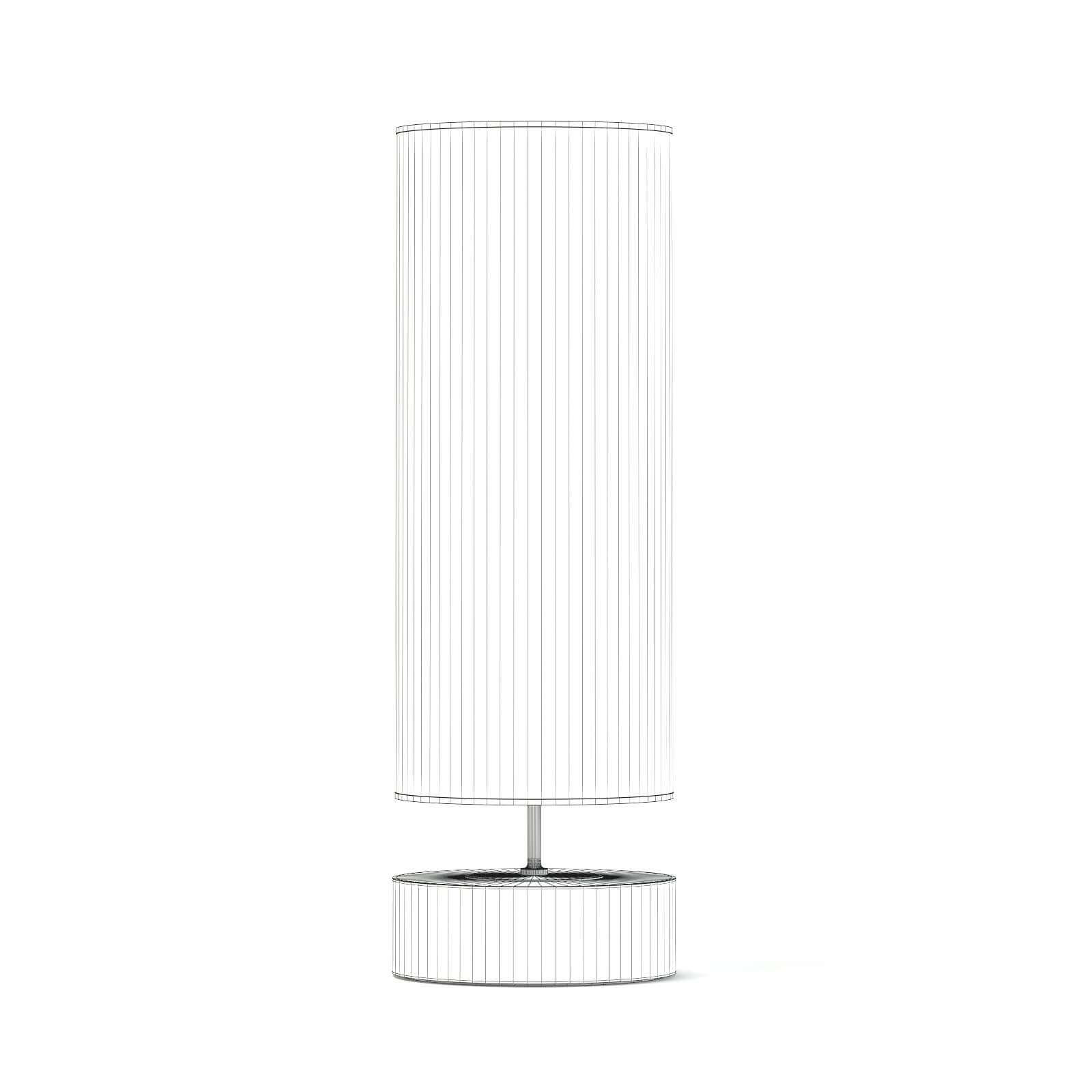 White Cylindrical Floor Lamp - 3D Model by cgaxis