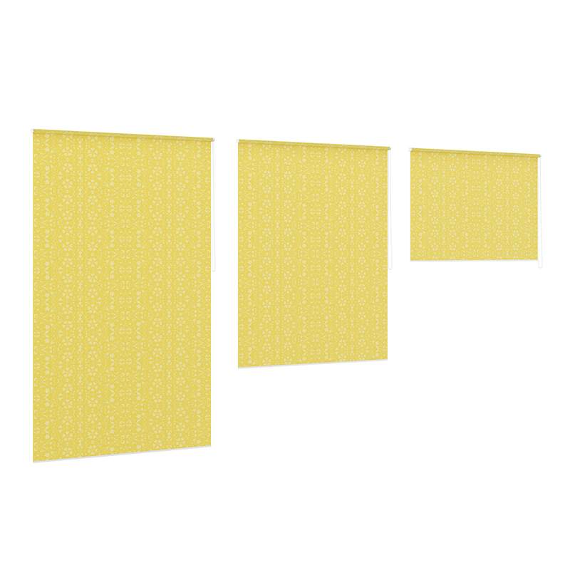 Yellow Window Blinds 3D Model by cgaxis