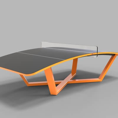 Teqball Table 2 - 3D Model by CGBee