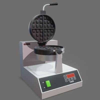 Waffle Maker - 3D Model by CGBee