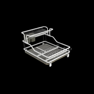 High Quality Kitchen Dish Rack 3D Model by CGCity