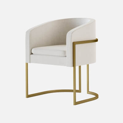 Chair Madeleine &ndash Elegant Upholstered Accent Chair