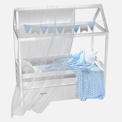 Childrens Bedhouse Brunet &ndash Solid Beech