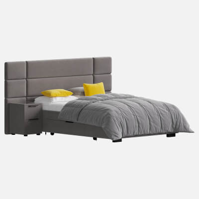 Hart Upholstered Bed Frame with Bedside Tables