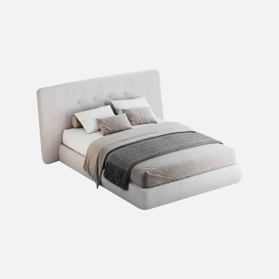 Hendricks Gray Fabric Bed