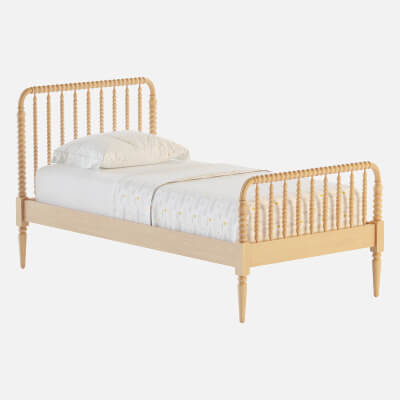 Jenny Lind Kids Maple Wood Spindle Twin Bed