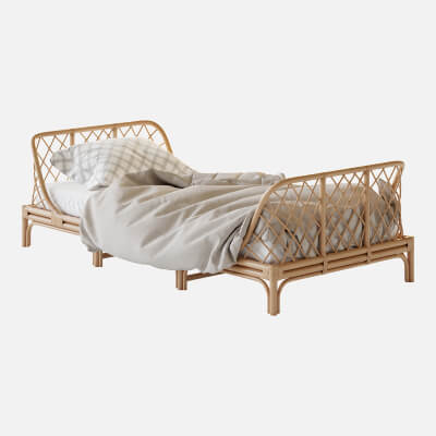 Katsuki Rattan Bed