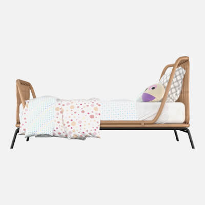 Rattan Kids Twin Bed