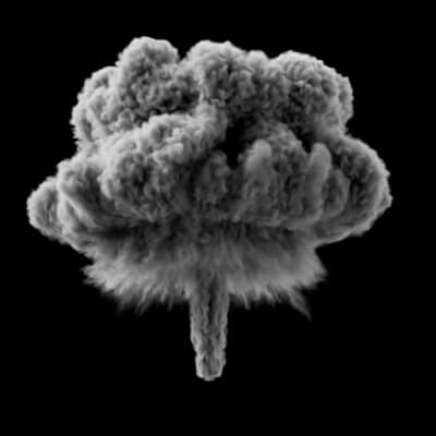 Blender Mushroom Cloud Simulation