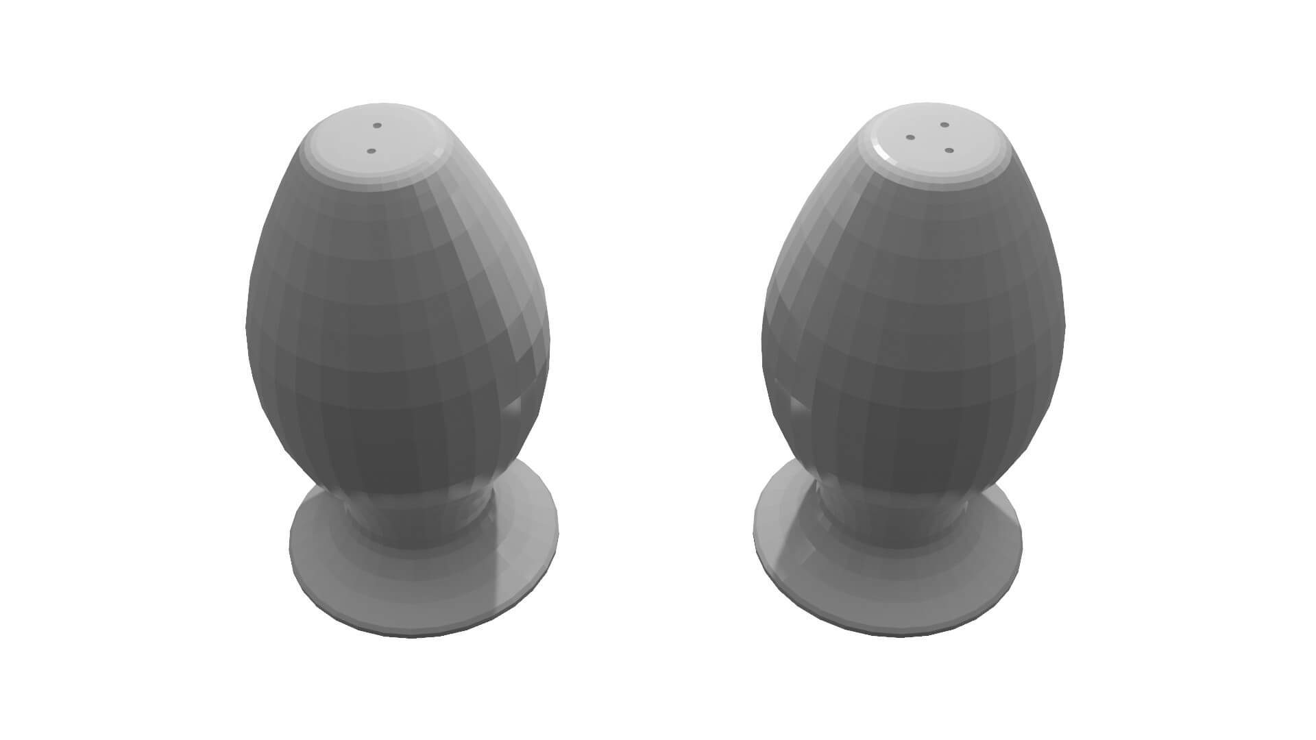 Render Salt Salt & Pepper Shakers - 3D Model by CGHawk