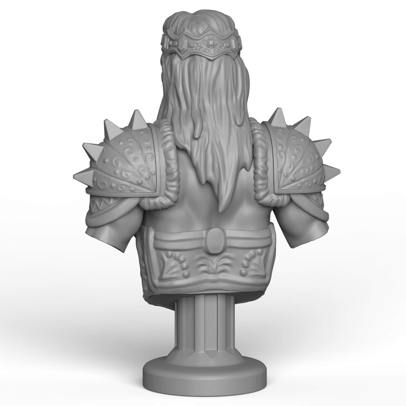 Female Warrior Statue 3D Model by CGHub