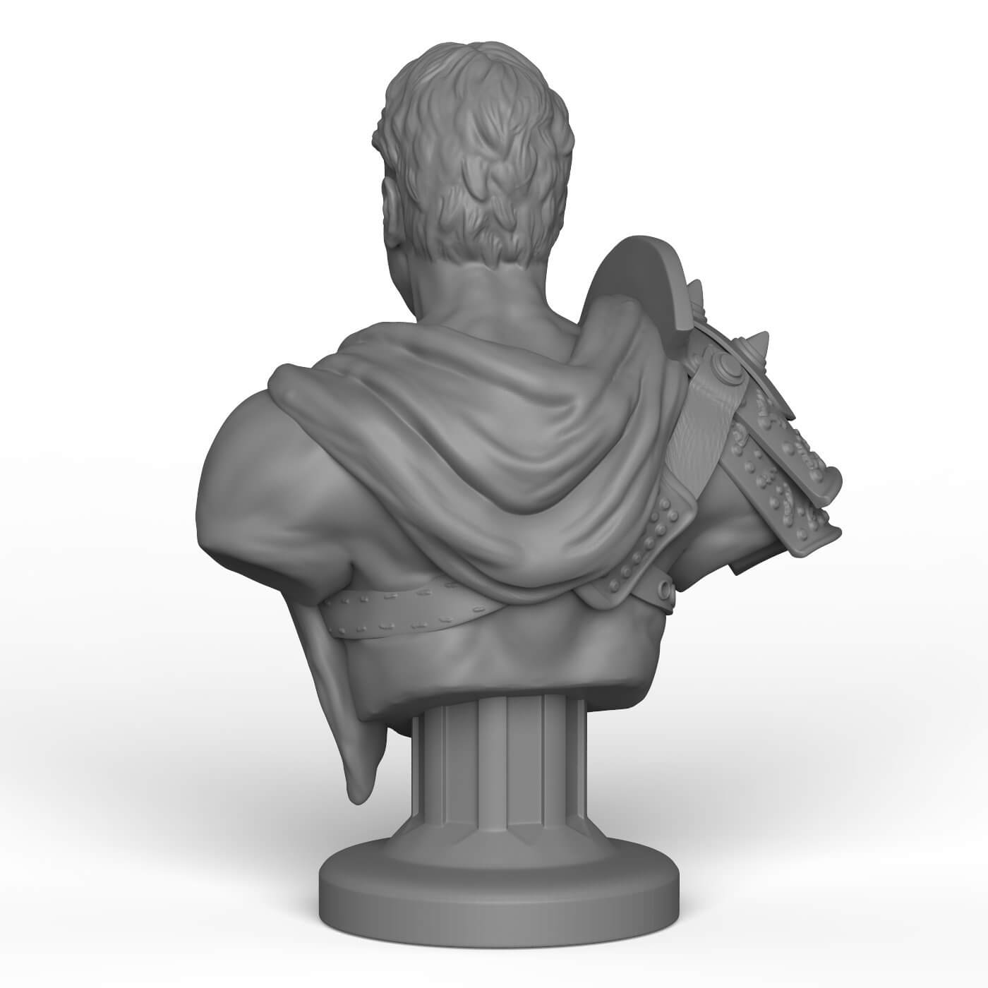 Male Warrior Statue 3D Print Model by CGHub