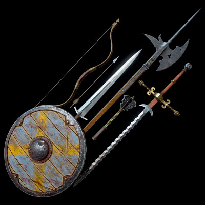 Collection of Medieval Melee Weapons