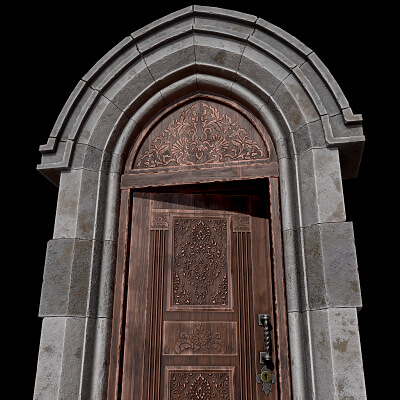 Gothic Castle Door
