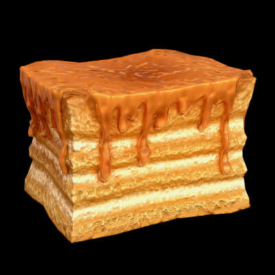 Honey Cake Slice by CGnewbie