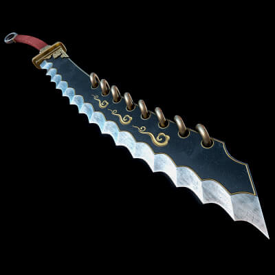 Jagged Dao Sword by CGnewbie