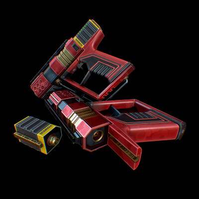 Laser Handgun by CGnewbie