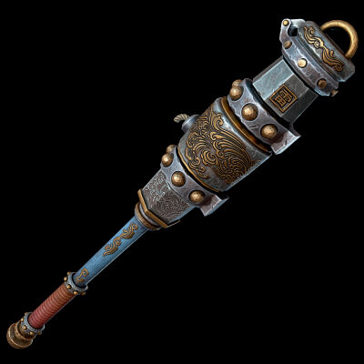 Ornate Mace Cannon by CGnewbie