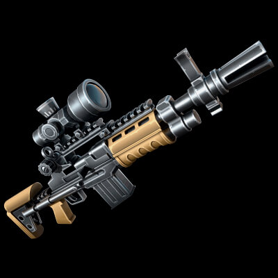 Stylized Automatic Rifle