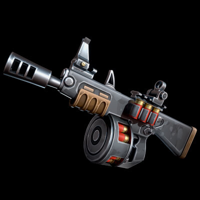 Stylized Automatic Shotgun by CGnewbie
