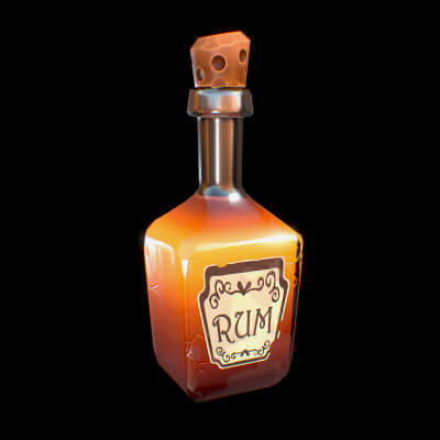Stylized Booze Bottle by CGnewbie