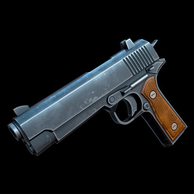 Stylized Classic Handgun by CGnewbie